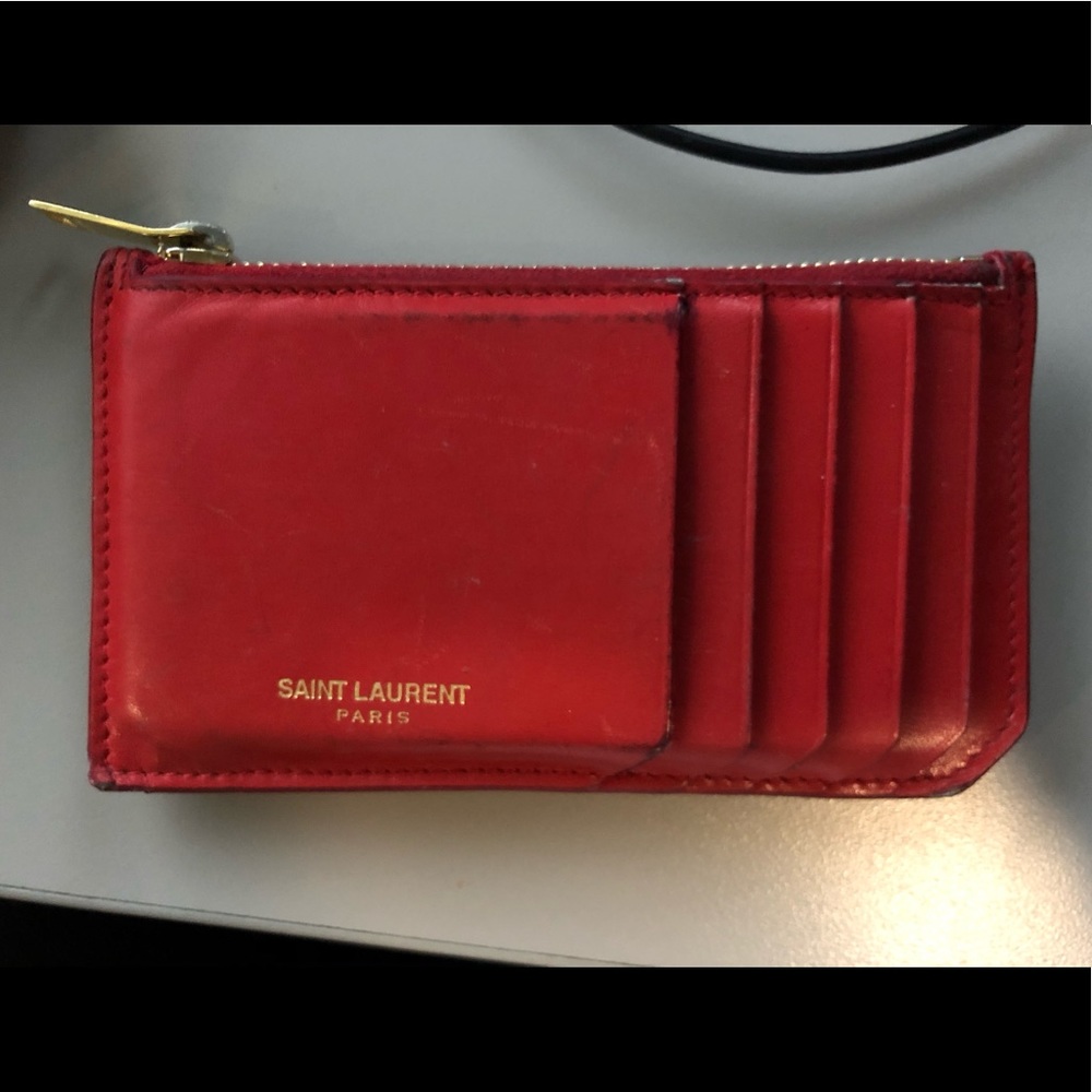 Authentic Saint Laurent Fragments Card holder